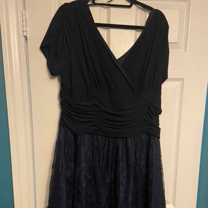 SLNY Navy Blue Dress - Size 20W
